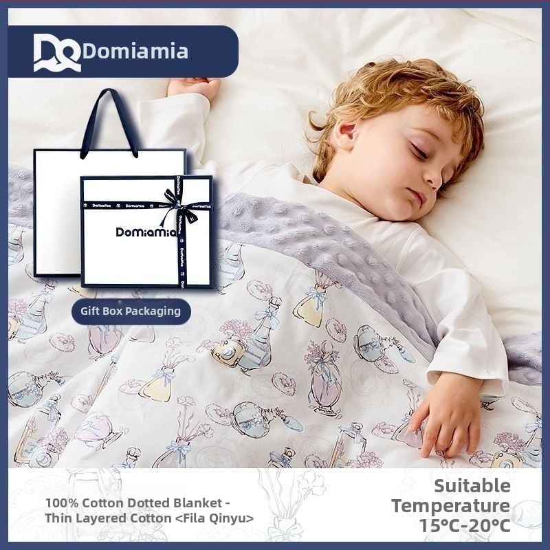 DOMIAMIA Bean fleece deka pre bábätká – všetky ročné obdobia, pre novorodencov a deti, moderný minimalistický štýl