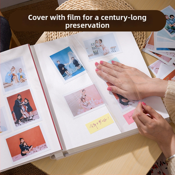Textilný fotoalbum s vyšívaním, DIY album s obalom z textilu, laminované fotoalbum pre rodinu a pár – kreatívny darček k festivalu Qixi