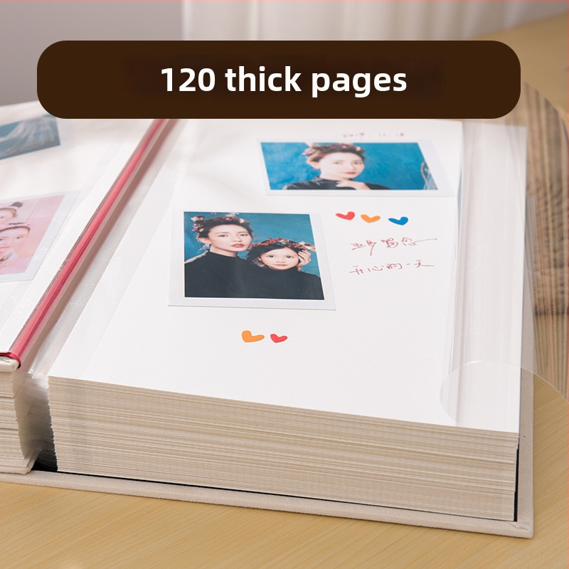 Textilný fotoalbum s vyšívaním, DIY album s obalom z textilu, laminované fotoalbum pre rodinu a pár – kreatívny darček k festivalu Qixi