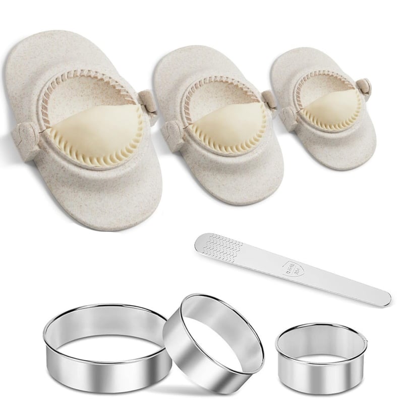 Veľký ručný výrobník dumplings do kuchyne, domáca forma na noky, forma na cesto, forma na olejové rohy, lis na dumplings