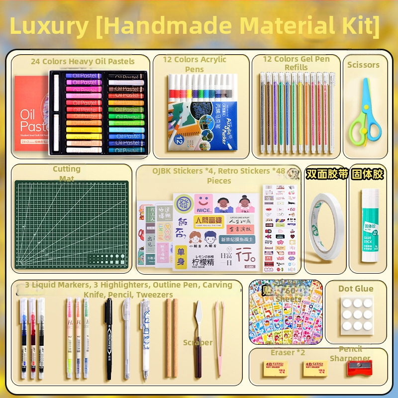 Nepálsky ručne vyrábaný DIY materiálový súbor a ručne maľovaná poznámková knižka pre dievčatá, retro kancelárske potreby
