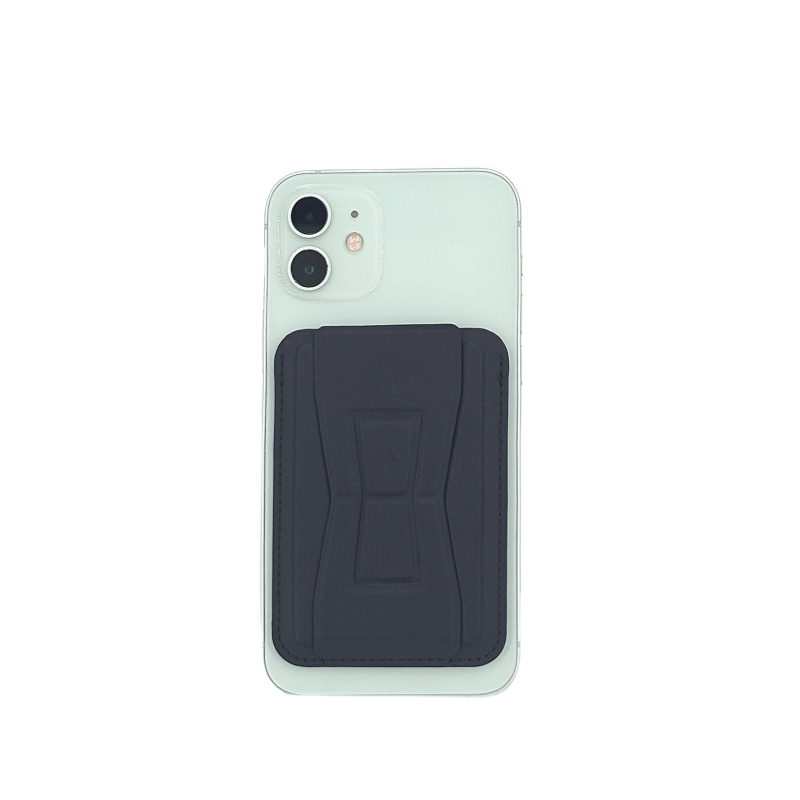 Carcasă MagSafe ultra-subțire pentru iPhone 16 cu suport și buzunar pentru carduri, magnet N52 puternic