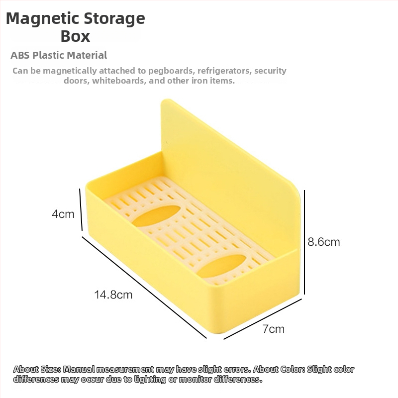 Magnetický organizér na príslušenstvo pegboardu, deliaci panel pre bielu tabuľu, žltý magnetický držiak na pero, magnetické úložisko