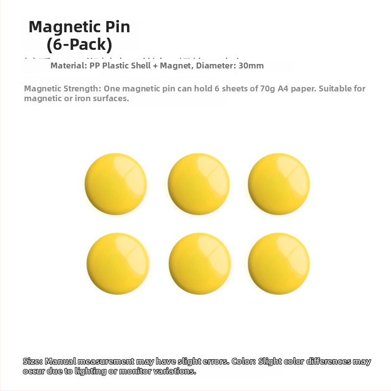 Magnetický organizér na príslušenstvo pegboardu, deliaci panel pre bielu tabuľu, žltý magnetický držiak na pero, magnetické úložisko
