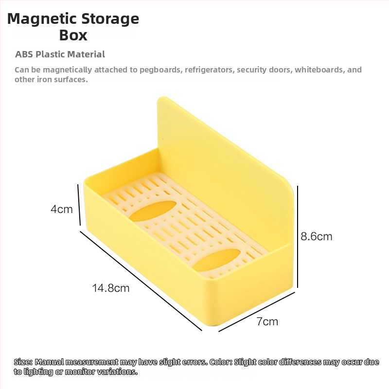 Magnetický organizér na príslušenstvo pegboardu, deliaci panel pre bielu tabuľu, žltý magnetický držiak na pero, magnetické úložisko