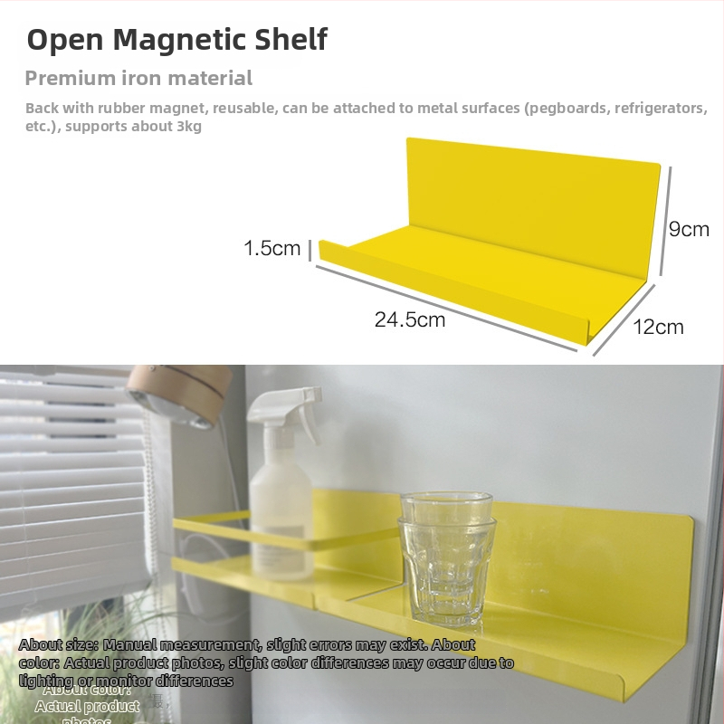 Magnetický organizér na príslušenstvo pegboardu, deliaci panel pre bielu tabuľu, žltý magnetický držiak na pero, magnetické úložisko