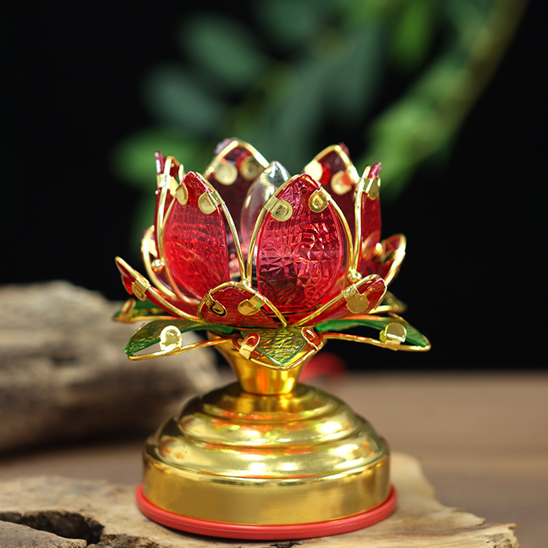 Električna lotus lampa za oltar s Guanyin svjetlom