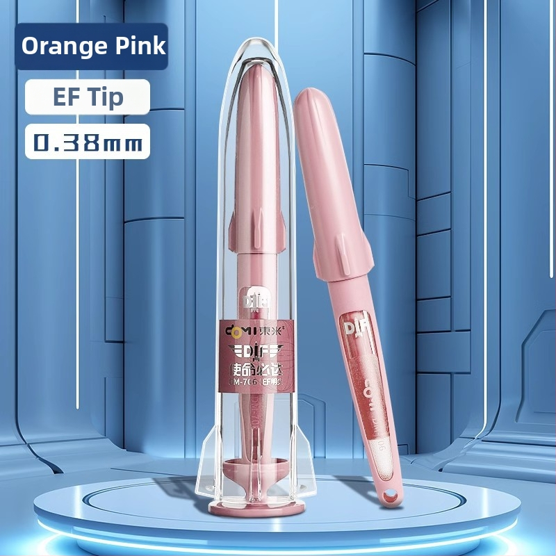 DM-706 plniace pero s EF hrotom, ergonómický dizajn pre správne držanie, Guofeng inšpirovaný dizajn, hrot z nehrdzavejúcej ocele, vymeniteľný ink sac, plastové telo, darčekové balenie