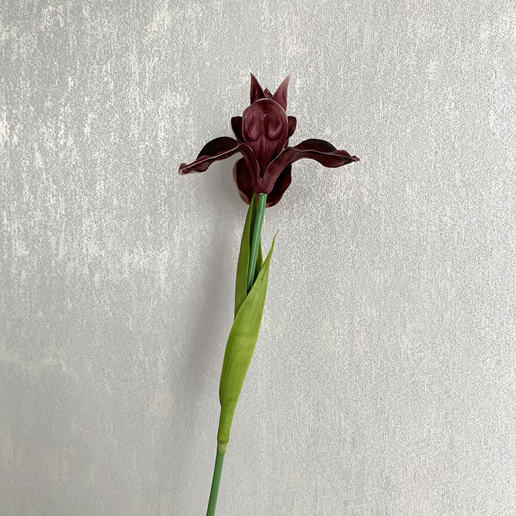 Alice Iris umelá kvetina, jednostvolová, na domovú dekoráciu a rekvizity pre fotografovanie