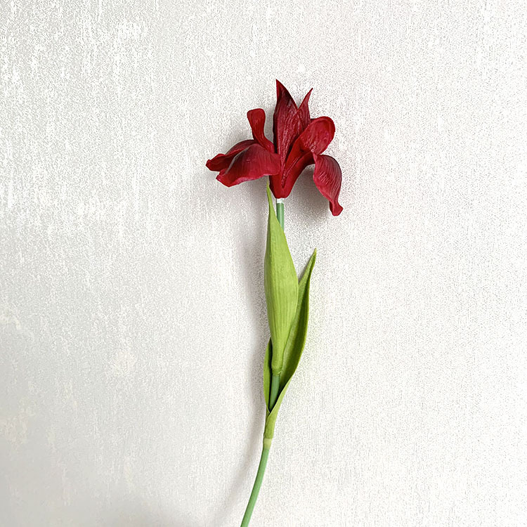 Alice Iris umelá kvetina, jednostvolová, na domovú dekoráciu a rekvizity pre fotografovanie