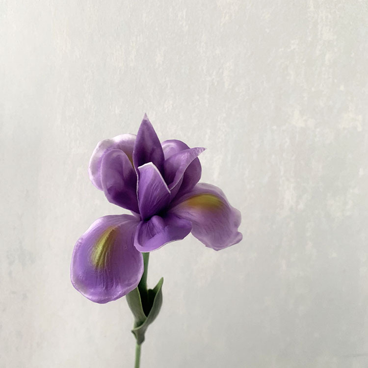 Alice Iris umelá kvetina, jednostvolová, na domovú dekoráciu a rekvizity pre fotografovanie