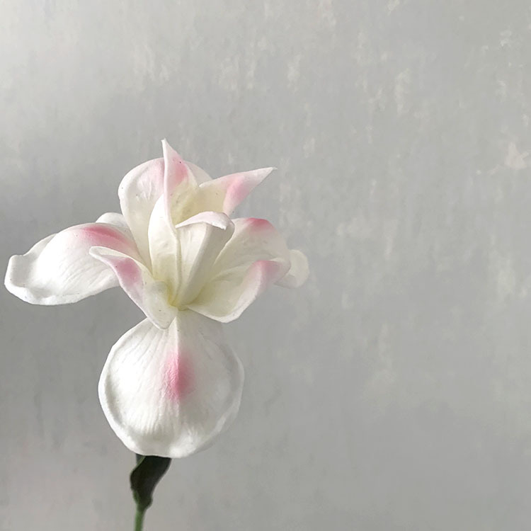Alice Iris umelá kvetina, jednostvolová, na domovú dekoráciu a rekvizity pre fotografovanie