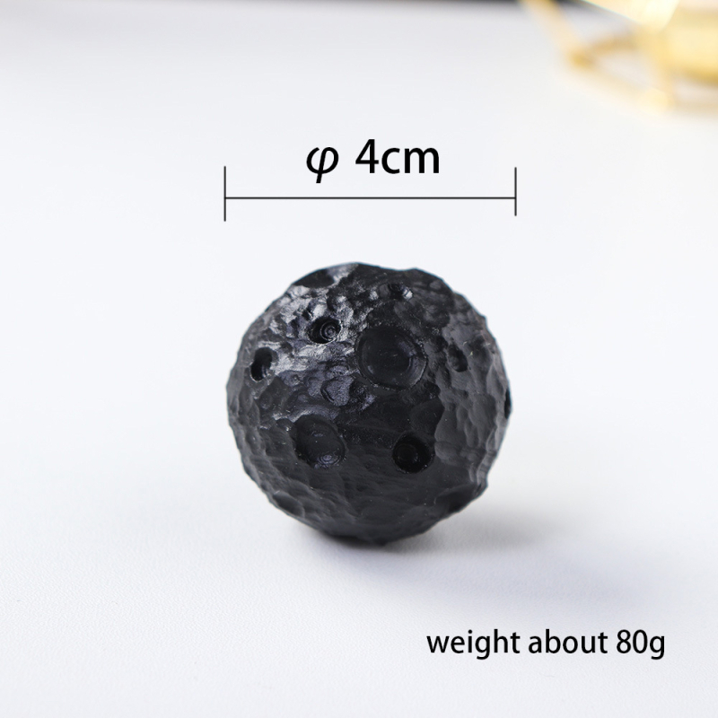 Prirodni kristalni ukras u obliku mjeseca-meteorit-planet, kristalna kugla promjera 4 cm, kreativan dar