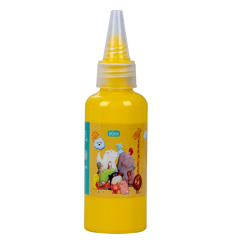 Dječji gouache set boja, perive, 60 ml, 12 boja, crtanje prstima