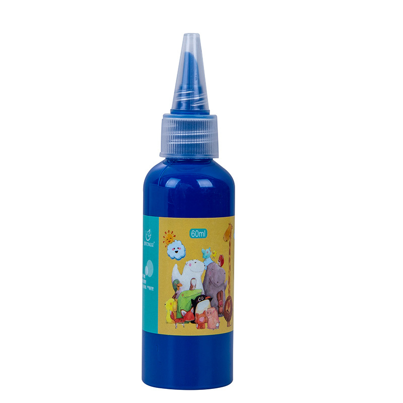 Dječji gouache set boja, perive, 60 ml, 12 boja, crtanje prstima