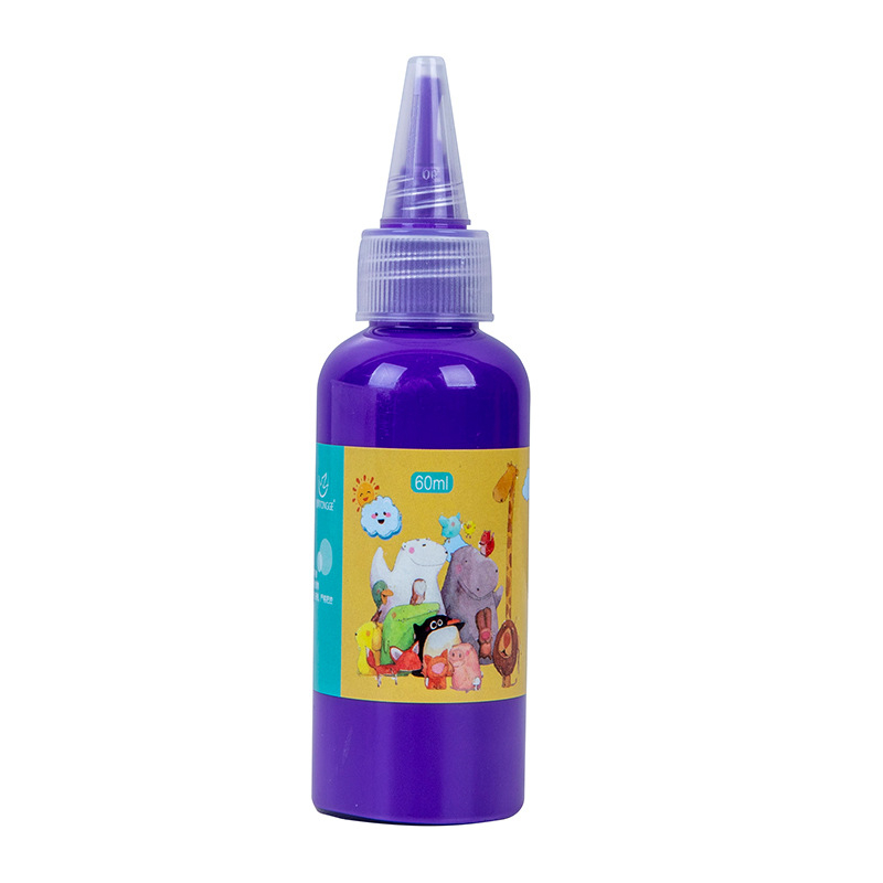 Dječji gouache set boja, perive, 60 ml, 12 boja, crtanje prstima