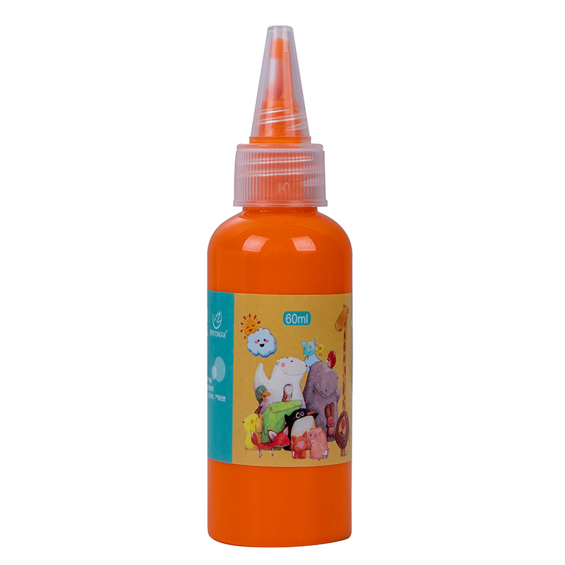 Dječji gouache set boja, perive, 60 ml, 12 boja, crtanje prstima