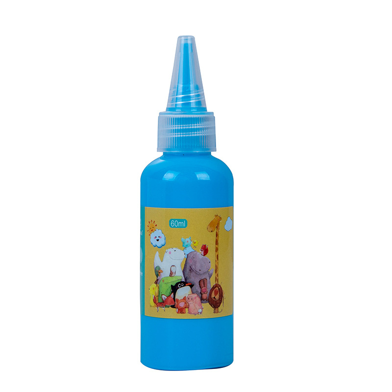 Dječji gouache set boja, perive, 60 ml, 12 boja, crtanje prstima