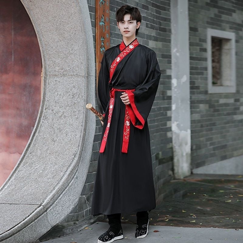 Wuxia-stilizirani obnovljeni drevni kostim za žene i muškarce, unisex školska uniforma, kineskog stila kostim za plesnu izvedbu s motivom Snježnog Zmaja