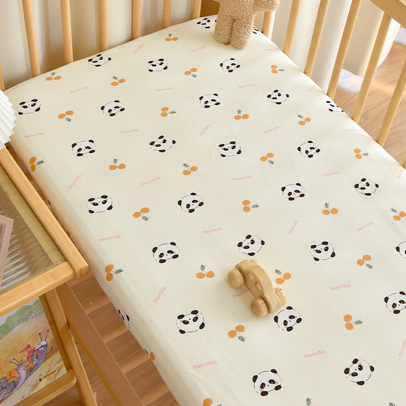 Set de pat pentru nou-născuți din bumbac 100% — cuvertură patchwork, cearșaf elastic, cearșaf plat și husă pentru saltea, pentru toate anotimpurile