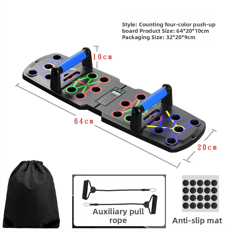 Sklopná doska na kľuky pre tréning prsných svalov – domáce fitness vybavenie, model FWC-1, rozmery 62×18×10 cm, hmotnosť 0,7 kg