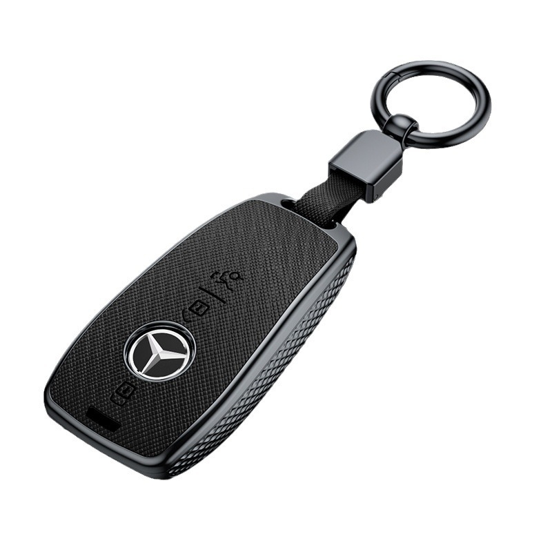 Kryt ključa Mercedes-Benz E300L - kompatibilan s C260L/C200L/GLC/GLB/GLE350/E260, križasti uzorak, PVC