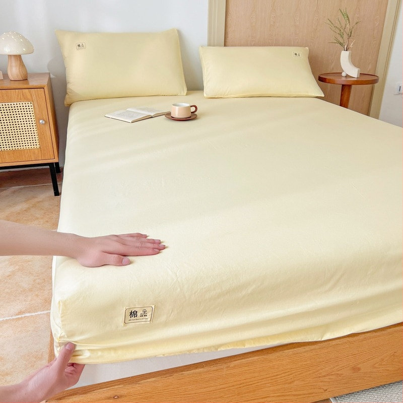 Monofarebná bavlnená napínacia plachta na matrac 2,0 m, proti prachu a špine, študentská izba