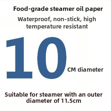Jednorázový perforovaný parný papier s povlakom zo silikónového oleja, nepriľnavý, potravinárskej kvality, 9–65 cm