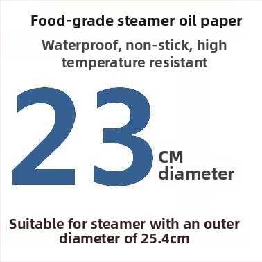 Jednorázový perforovaný parný papier s povlakom zo silikónového oleja, nepriľnavý, potravinárskej kvality, 9–65 cm
