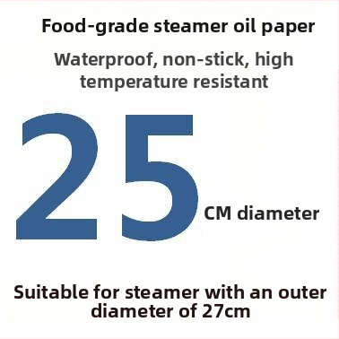Jednorázový perforovaný parný papier s povlakom zo silikónového oleja, nepriľnavý, potravinárskej kvality, 9–65 cm