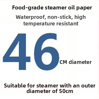 Jednorázový perforovaný parný papier s povlakom zo silikónového oleja, nepriľnavý, potravinárskej kvality, 9–65 cm