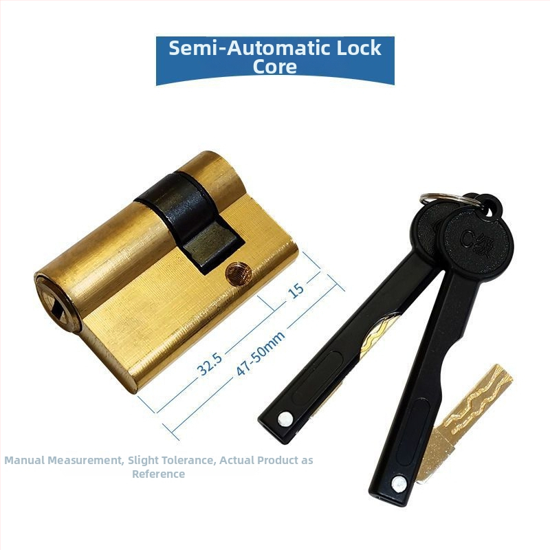 Nový ultra krátky automatický zámkový valček s otlačkom, polautomatický inteligentný zámok, mosadz, trieda C proti krádeži s jadrom s heslom
