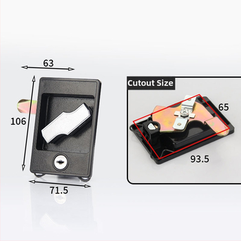 Gu Rui 112 Zámok skrinky zinkovej zliatiny, s ťahovacou tyčou a prepojeným mechanizmom pre elektromechanický riadiaci box