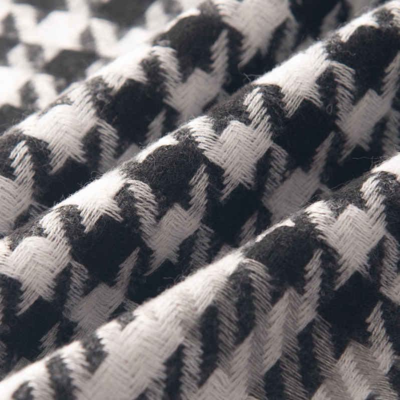 230 g novi ženski šal s uzorkom houndstooth i kariranim uzorkom, umjetni kašmir, resice, zima toplina i svestranost