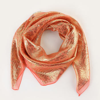 RASINISILK etnikus stílusú négyzet alakú fejkendő és turbán — Jacquard chiffon, warp-kötésű anyag, porálló, 85 cm