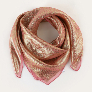 RASINISILK etnikus stílusú négyzet alakú fejkendő és turbán — Jacquard chiffon, warp-kötésű anyag, porálló, 85 cm