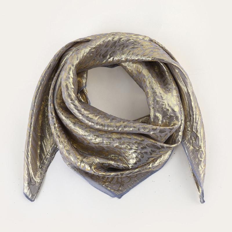 RASINISILK etnikus stílusú négyzet alakú fejkendő és turbán — Jacquard chiffon, warp-kötésű anyag, porálló, 85 cm