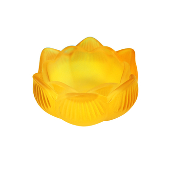 Šareni stakleni držač maslene lampe s lotosom – 7 komada za buddhistički oltar