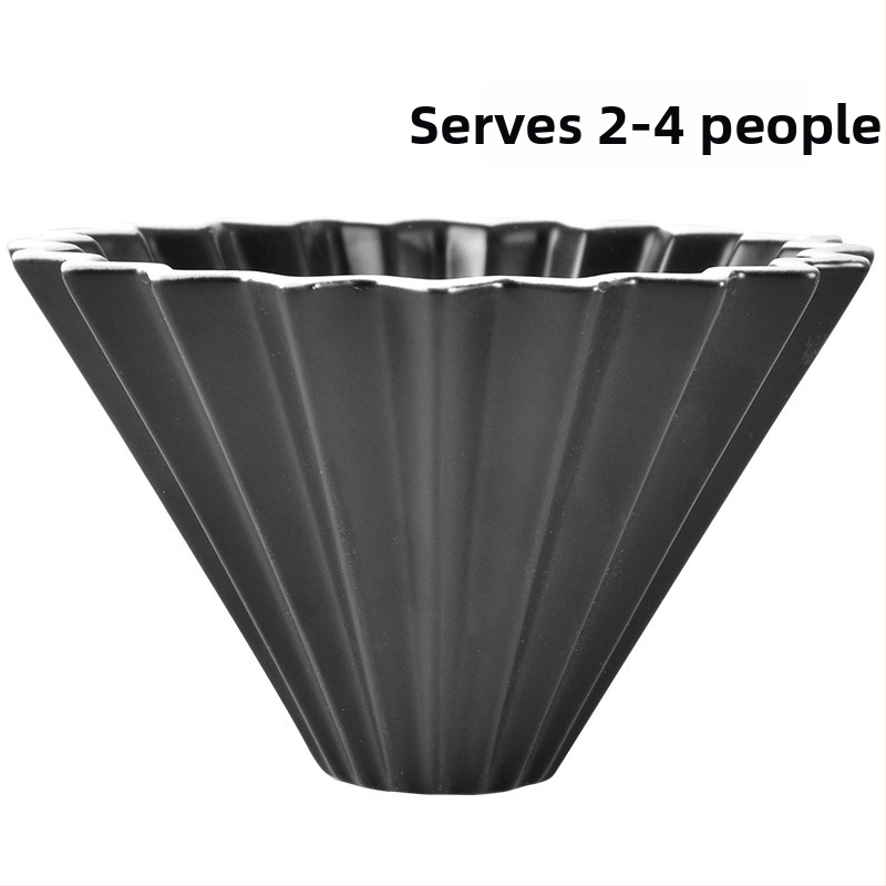 Origami keramický filter na kávu s podstavcom – prenosný drip filter pre prípravu kávy