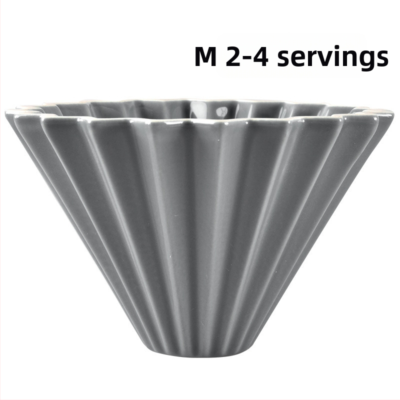 Origami keramický filter na kávu s podstavcom – prenosný drip filter pre prípravu kávy