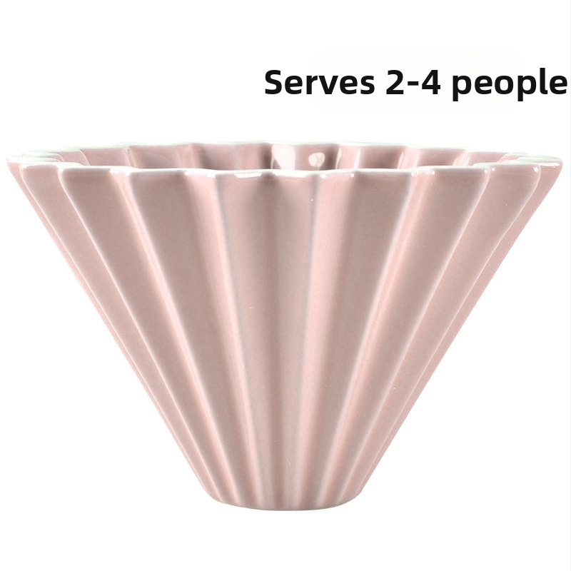 Origami keramický filter na kávu s podstavcom – prenosný drip filter pre prípravu kávy