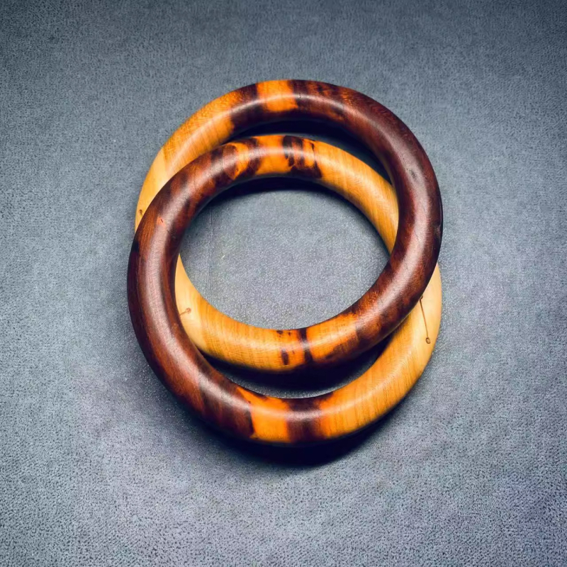 Jujube drvo Qiankun Circle Yin-Yang prsten s privjeskom i narukvicom – taoistički ritualni alat