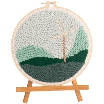 Sada punch needle vyšívania s priadzou – DIY pre deti