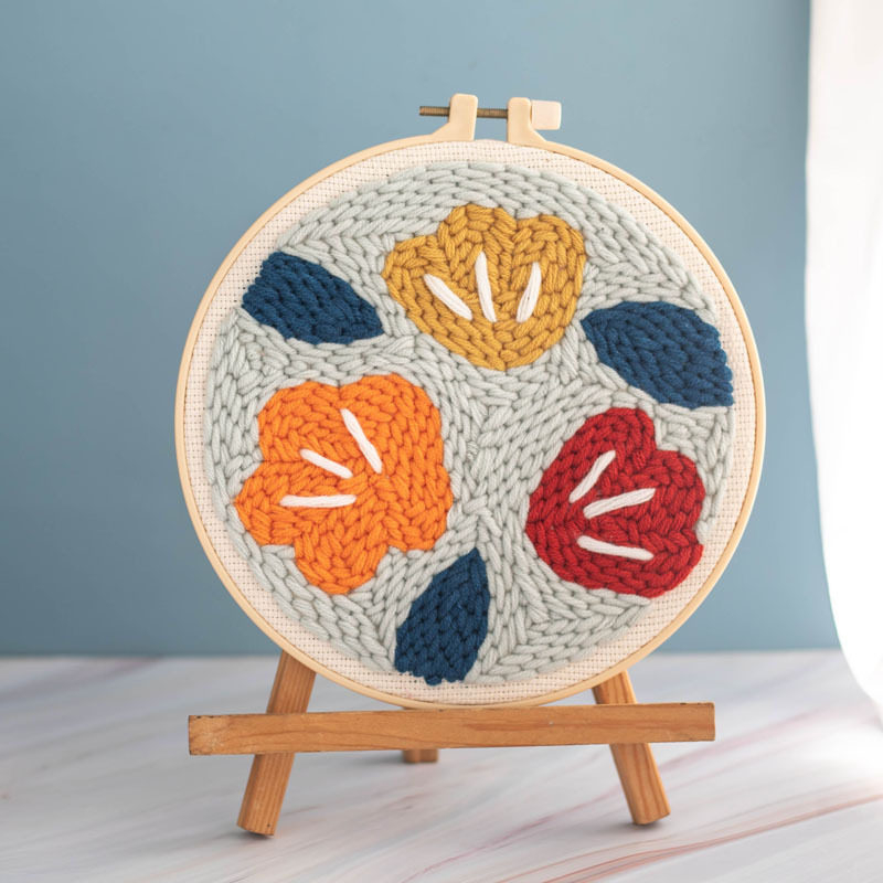 Sada punch needle vyšívania s priadzou – DIY pre deti