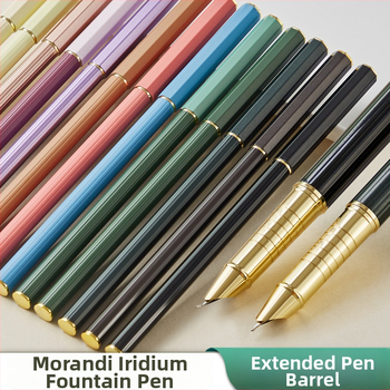 Morandi plniace pero s 0,38 mm hrotom, kovové telo, dlhý telies, na precvičovanie písania, pre chlapcov aj dievčatá zo základnej školy