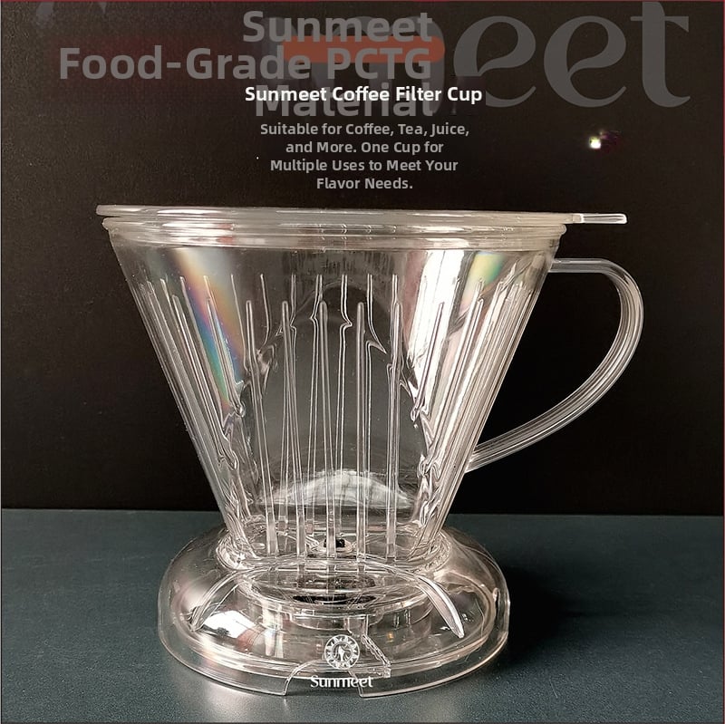 V60 filter pohár s prepínačom, bez papierového filtra, na čaj a kávu