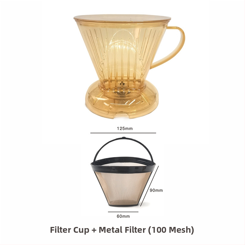 V60 filter pohár s prepínačom, bez papierového filtra, na čaj a kávu