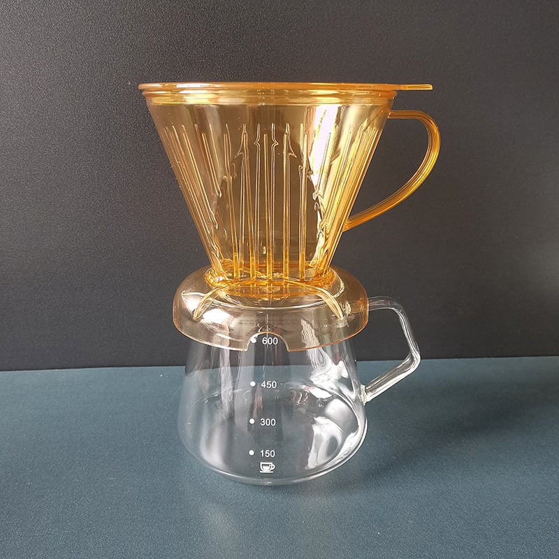 V60 filter pohár s prepínačom, bez papierového filtra, na čaj a kávu