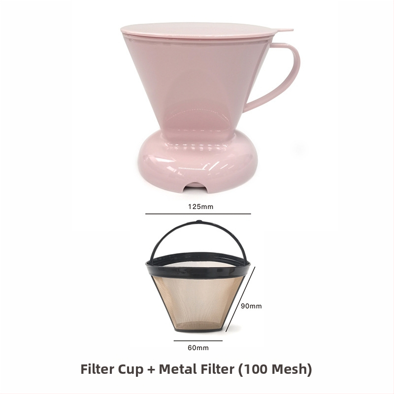 V60 filter pohár s prepínačom, bez papierového filtra, na čaj a kávu