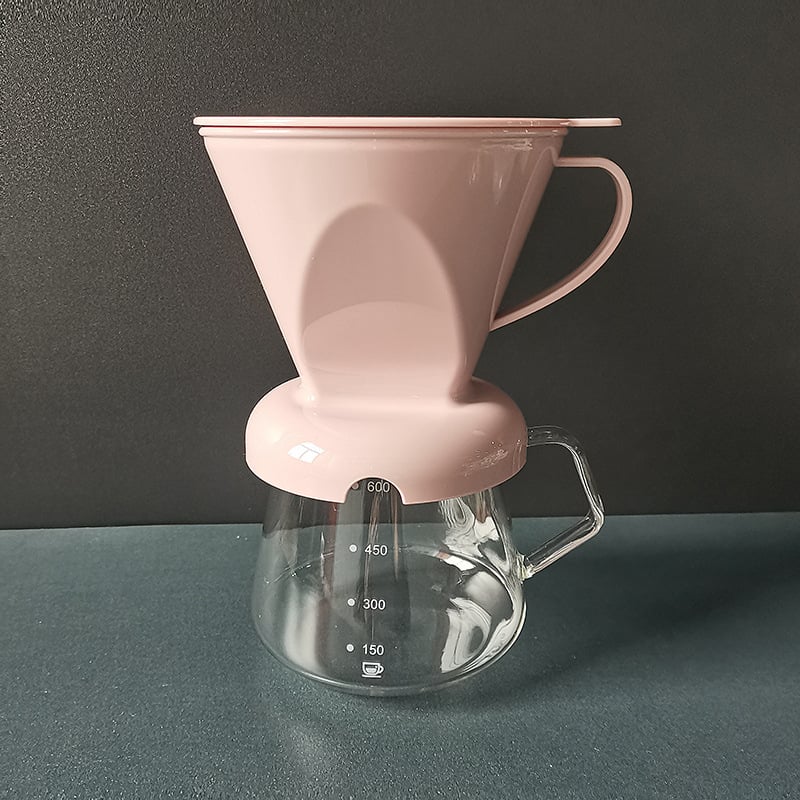 V60 filter pohár s prepínačom, bez papierového filtra, na čaj a kávu